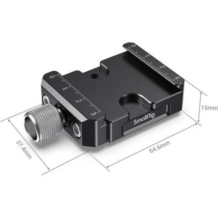 SmallRig DBC2506B - zacisk/płytka (Arca, Qucik Release) do gimbali - wymiary